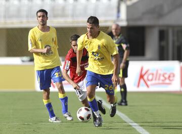 Vitolo, el día de su debut con Las Palmas en agosto de 2010.