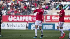 09/02/20 PARTIDO SEGUNDA DIVISION B GRUPO IV
 REAL MURCIA  -  TALAVERA DE LA REINA
 Edu Luna (I), Antonio Lopez (d)