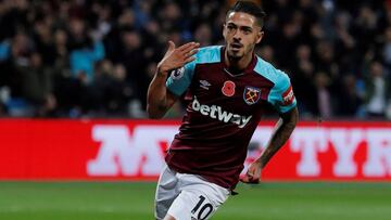 Atlético eyeing a move for West Ham's Manuel Lanzini