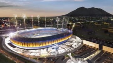 Los Tigres no quieren quedarse atrás y estarían negociando con la firma VFO Arquitectos la remodelación del Estadio Universitario. Esta imagen, adjudicada a la empresa constructora, fue filtrada a los medios.