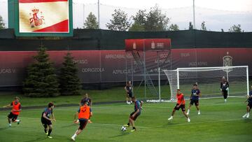 Entrenamiento de la Selecci&oacute;n Espa&ntilde;ola en Rusia.