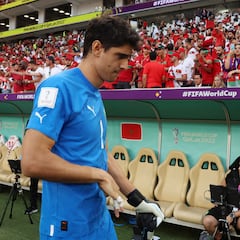 Why did Morocco goalkeeper Bono disappear before Belgium vs Morocco?