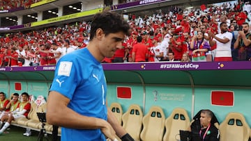 Morocco goalkeeper Yassine Bounou mysteriously disappeared after taking part in the pre-match national anthem