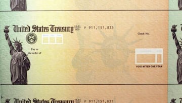 Cheque del Departamento del Tesoro de USA vía Getty Images.