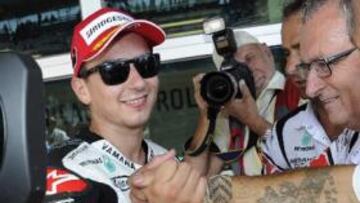 <b>CONVENCIDO. </b>Lorenzo ha reforzado su moral con la victoria en el último gran premio en Misano.