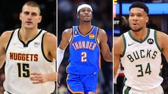 Jokic, Shai, and Giannis are in a run for the 2024 NBA MVP.