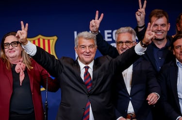 Joan Laporta, reeligido presidente del FC Barcelona hasta el 2031.