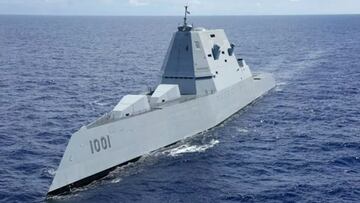 El destructor USS Michael Monsoor de la clase Zumwalt de la Armada de los Estados Unidos.