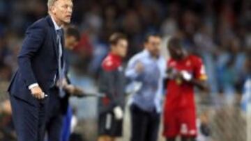 El técnico escocés de la Real Sociedad David Moyes durante el encuentro de la cuarta jornada de Liga en Primera División.