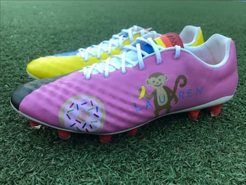 Los botines diseñados por niños con cáncer que usará Red Bulls