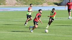 Ramazzani, en el entrenamiento del Almer&iacute;a.