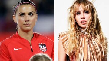 Alex Morgan se motivó en el Mundial con música de Miley Cyrus y esta responde