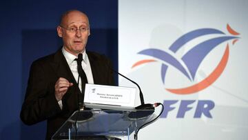 Bernard Laporte, presidente de la Federación Francesa de Rugby.