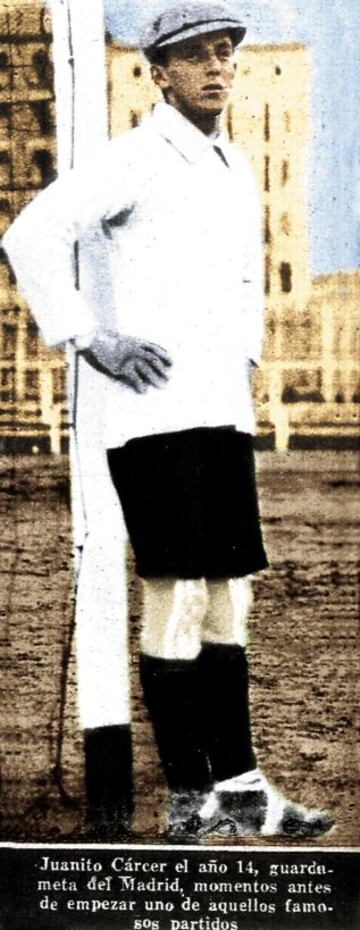 Cárcer fue portero blanco entre 1911 y 1915 para después serlo del Atlético entre 1916 y 1918.