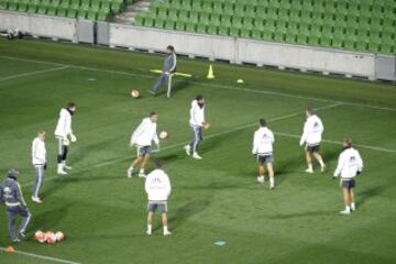 Doble sesión de entrenamiento del Real Madrid en Melbourne