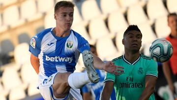 Manuel Garrido, ante Casemiro.