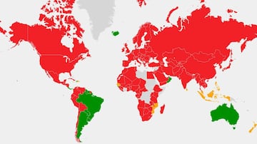 Mapa elaborado por Newsweek sobre los pases ms seguros en caso de una hambruna desatada por una guerra nuclear.