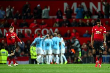 Manchester United y Manchester City se enfrentaron en la jornada por la Premier League. El partido terminó 2-0 a favor del equipo dirigido por Pep Guardiola. 