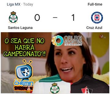 Santos - Cruz Azul: Los memes de la final de ida