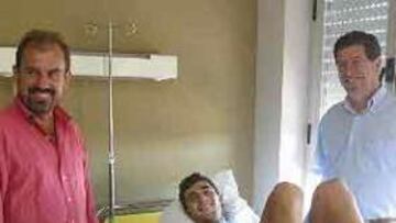 <b>EN REHABILITACIÓN.</b>El jugador sigue recuperándose de su accidente de tráfico y se muestra satisfecho por su fichaje por el conjunto getafense.