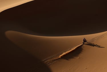 Toni Mulec del equipo Bas World KTM en acción durante la etapa 8.