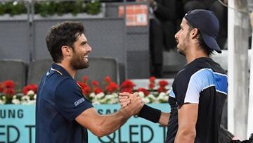 Feliciano López Y Pablo Andújar, en el Mutua Madrid Open.