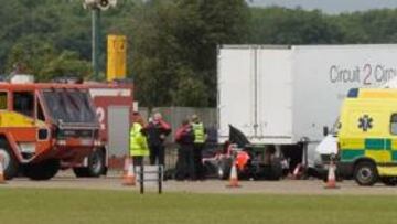 <b>EL CASO SIGUE ABIERTO. </b>El accidente de María de Villota al volante del Marussia durante un test aerodinámico en el aeródromo de Duxford sigue bajo investigación.