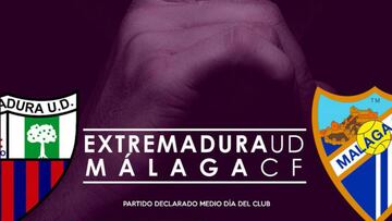 El Extremadura - M¨¢laga declarado "medio d¨ªa del club"