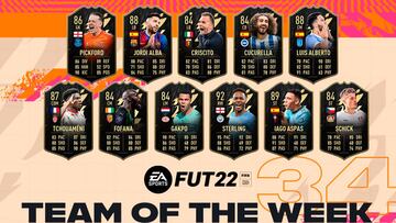 FIFA 22: TOTW 34 con Jordi Alba, Iago Aspas y Sterling ya disponible