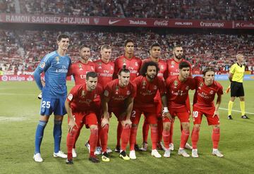 Equipo del Real Madrid.