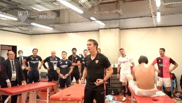 Motivación a tope: la charla de Lopetegui al Sevilla tras acceder a la final de Europa League