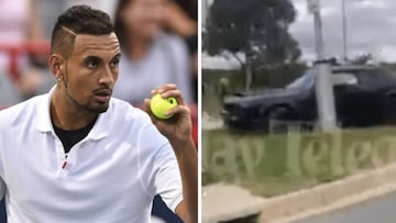 Kyrgios estrella su carro de 300.000$ contra un poste