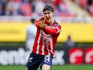 Armando Gonzalez celebrates his goal 1-0 of Guadalajara during the 3rd round match between Guadalajara and Queretaro as part of the Liga BBVA MX, Torneo Clausura 2026 at Akron Stadium, on January 17, 2026 in Guadalajara, Jalisco, Mexico.