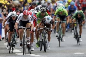 Andre Greipel en el sprint.