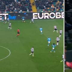 El gol de Neres con el Nápoles da la vuelta al mundo: ‘maradoniano’ y rocambolesco a partes iguales