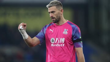 Guaita, en un partido con el Crystal Palace.