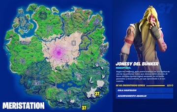 Jonesy del B&uacute;nker se encuentra en estas dos posibles ubicaciones del mapa