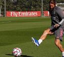 Sergio Ramos se entrena con vistas al debut en Champions