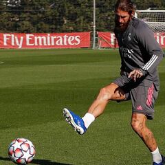 Sergio Ramos se entrena con vistas al debut en Champions