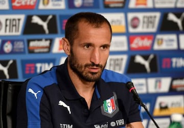 Giorgio Chiellini won't be available to Italy coach Gian Piero Ventura this evening.