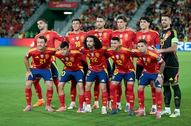 Equipación actual de la selección española. 