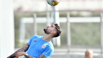 Unai Núñez, en Lezama.