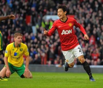 Shinji Kagawa anotó contra el Norwich el 2 de marzo del 2013 el gol número 900 en la casa de los Red Devils. Faltaban solo 100 más.