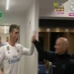 Gritos y más gritos: el festejo del Madrid... ¡ojo a Cristiano!
