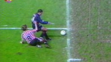 Simeone clavó un taco en el muslo de Guerrero y le abrió una herida que necesitó tres puntos.