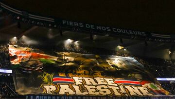 Lío en el PSG por el tifo pro Palestina