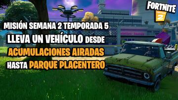 Fortnite: ¿cómo conducir un vehículo desde Acumulaciones Airadas hasta Parque Placentero?