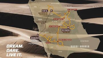 Rally Dakar 2022: etapas, cu¨¢nto dura y recorrido en Arabia Saud¨ª
