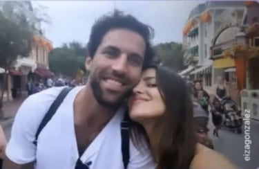 Eiza González y su novio Paul Rabil disfrutan de un fin de semana en Disney
