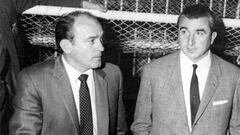 Alfredo Di St&eacute;fano (izquierda) y Miguel Mu&ntilde;oz.